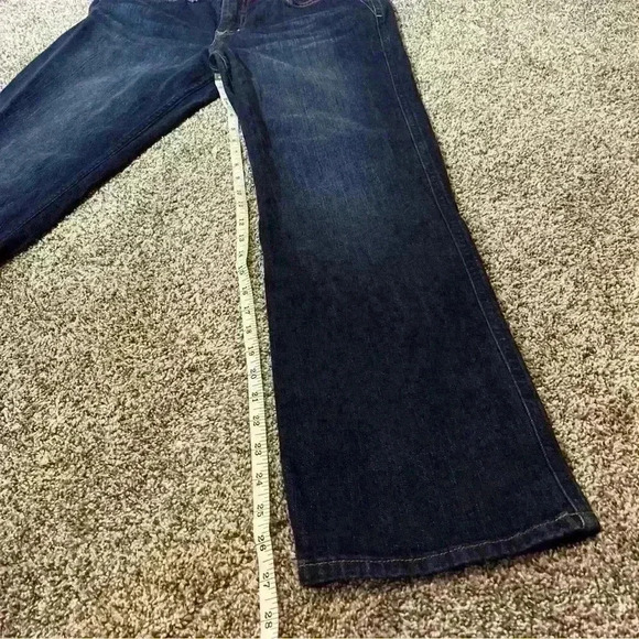 Carhartt Original Fit Straight Leg Jeans Womens 10 Short Dark Wash Blue Workwear - Picture 2 of 9